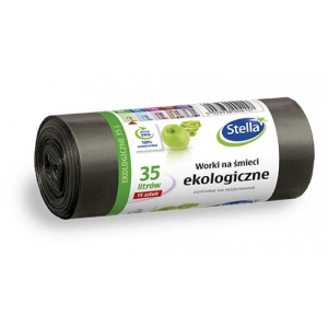 Worki na śmieci STELLA ekologiczne 35 l 15 szt.-671430
