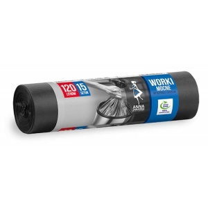 Worki na śmieci ANNA ZARADNA 120l. 15szt. - czarne