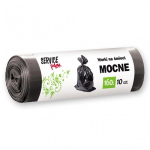 Worki na śmieci STELLA LDPE mocne 160l. 10 szt. - czarne