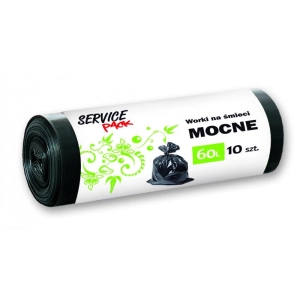 Worki na śmieci STELLA LDPE mocne 60l. 10 szt. - czarne