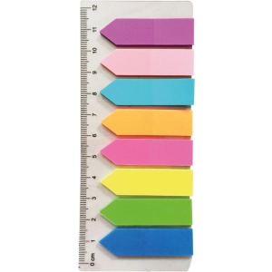 Zakładki indeksujące D.RECT 12x45mm linijka ze strzałkami 110505-233593