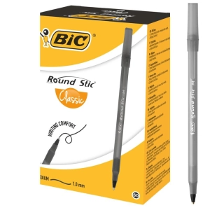 Długopis BIC (OPAK.60szt.) Round Stic - czarny-670786