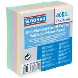 Karteczki samop. DONAU 76x76 400k. pastelowy-617360