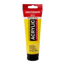 Farba akrylowa TALENS AMSTERDAM 120ml. - metallic yellow 831