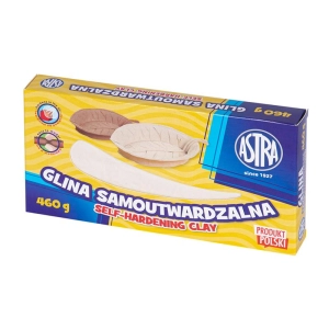 Glina rzeźbiarska masa ASTRA 460g. samoutwardzalna - biała-234256