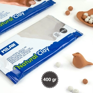 Glina rzeźbiarska masa MILAN 400g. naturalna - biała-234272