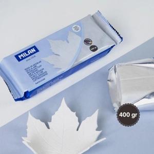 Glina rzeźbiarska masa MILAN 400g. Air-dry - biała-234290