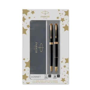 Zestaw PARKER Sonnet pióro wieczne + długopis - czarny GT 2093371-234330