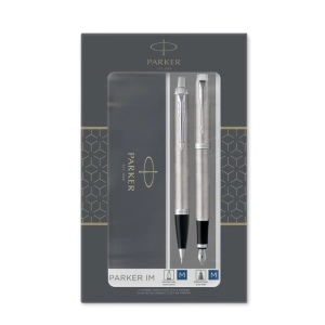 Zestaw PARKER IM Essential stalowy pióro wieczne + długopis 2183058
