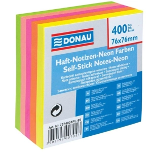 Karteczki samop. DONAU 76x76 400k. neon-617355
