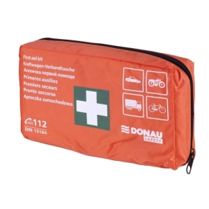 Apteczka pierwszej pomocy DONAU SAFETY samochodowa materiałowa DIN - pomarańczowa-234606