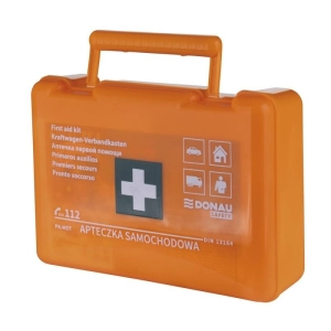Apteczka pierwszej pomocy DONAU SAFETY samochodowa plastikowa BD DIN - pomarańczowa-234610