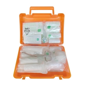 Apteczka pierwszej pomocy DONAU SAFETY samochodowa plastikowa BD DIN - pomarańczowa-234611