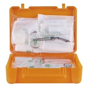 Apteczka pierwszej pomocy DONAU SAFETY samochodowa plastikowa BD DIN - pomarańczowa-234612
