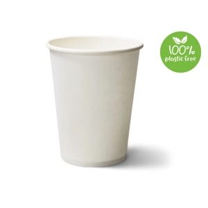 Kubek papierowy PLASTIC 0% 350/420ml. op.45 - biały -234697