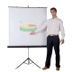 Ekran projekcyjny BI-OFFICE na trójnogu 1520x1520mm biały