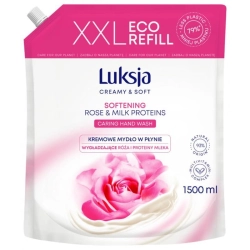 Mydło w płynie LUKSJA 1500ml. zapas - róża