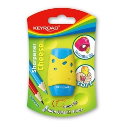 Temperówka KEYROAD Soft plastikowa pojedyncza blister mix kolorów-626784