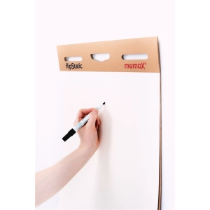 Tablica flipchart elektrostatyczny KUNKE MEMOX 25 arkuszy - biały -235124