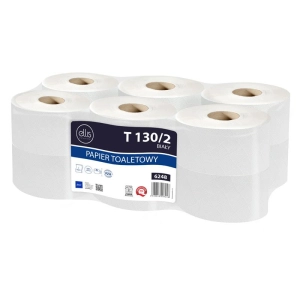 Papier toaletowy ELIS JUMBO biały 130m 2 warstwy 1 rolka-453892