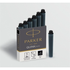 Naboje do piór PARKER MINI - czarny 1950407-235598