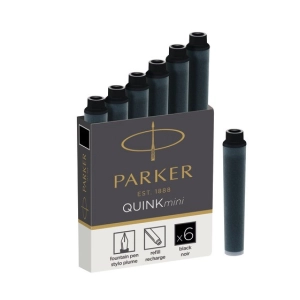 Naboje do piór PARKER MINI - czarny 1950407-689901