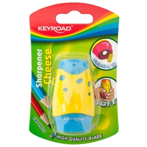 Temperówka KEYROAD Soft plastikowa pojedyncza blister mix kolorów-235914