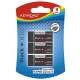 Gumka do ścierania KEYROAD Black 3szt. blister czarna