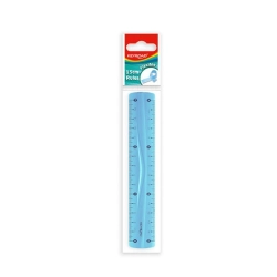 Linijka KEYROAD 15cm elastyczna zawieszka mix kolorów-627309