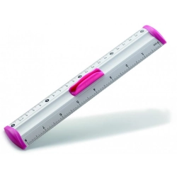 Linijka z uchwytem KEYROAD Measure Clip 20 cm pakowane na displayu mix kolorów-627322