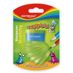 Temperówka KEYROAD Stretch Expandable plastikowa podwójna blister mix kolorów-627528