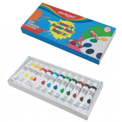 Farby tempera KEYROAD 12x12ml 12 kolorów-627540