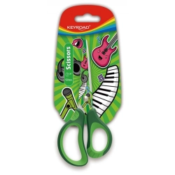 Nożyczki szkolne KEYROAD Tatto Soft 15cm blister-627551