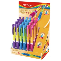 Ołówek automatyczny KEYROAD Easy Writer 07mm. pakowany na displayu mix kolorów-628590