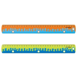 Linijka z uchwytem KEYROAD Coral 30 cm pakowane w display mix kolorów-629206