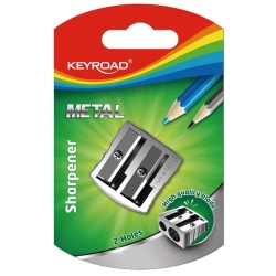 Temperówka KEYROAD aluminiowa podwójna srebrna-629178
