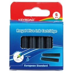 Naboje do piór KEYROAD 6 szt. zawieszka niebieski-629218