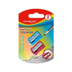 Temperówka KEYROAD aluminiowa pojedyncza 2szt. blister mix kolorów-662111
