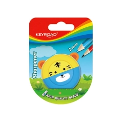 Temperówka KEYROAD Speedy Snail plastikowa podwójna blister mix kolorów-662121