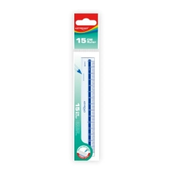 Linijka plastikowa KEYROAD 15 cm zawieszka transparentna