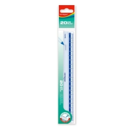 Linijka plastikowa KEYROAD 20 cm zawieszka transparentna