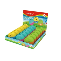 Temperówka KEYROAD Speedy Snail plastikowa podwójna display mix kolorów