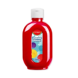 Farba plakatowa KEYROAD 300ml butelka - czerwona
