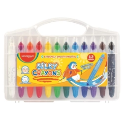Kredki żelowe KEYROAD Smoozy Craft 12sz. zmywalne pudełko mix kolorów
