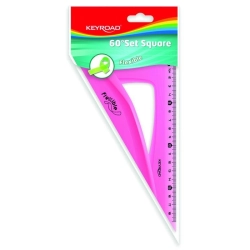 Ekierka KEYROAD 18 cm 60 stopni elastyczna zawieszka mix kolorów