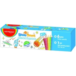 Papier do kolorowania KEYROAD dla chłopca mini z 4-kolorową kredką pudełko
