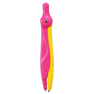 Cyrkiel KEYROAD Flow plastikowy w etui z grafitami pakowane na displayu mix kolorów-627272