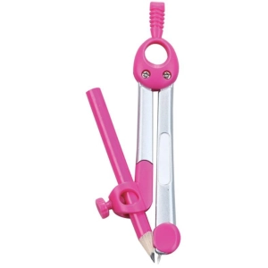 Cyrkiel KEYROAD Jelly-Bean metalowy w etui pakowane w display mix kolorów-236035