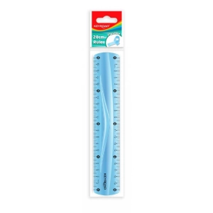 Linijka KEYROAD 20cm elastyczna zawieszka mix kolorów-627313