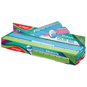 Linijka elastyczna KEYROAD Color Bar 30cm pakowane na displayu mix kolorów-236062